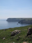 SX14227 Sailboat and cliffs at Griffith Lorts Hole.jpg